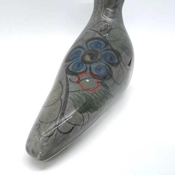 Vintage Mexican Folk Art Pottery Tonala Bird - Picture 7 of 13